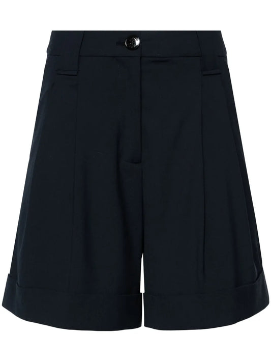 High-Rise Pleated Shorts