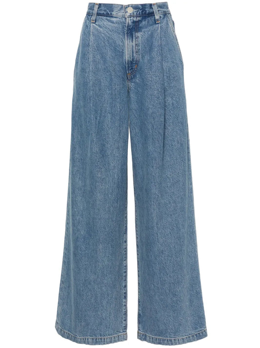 Ellis Mid-Rise Wide-Leg Jeans