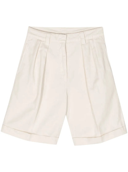 Pleated Chino Shorts