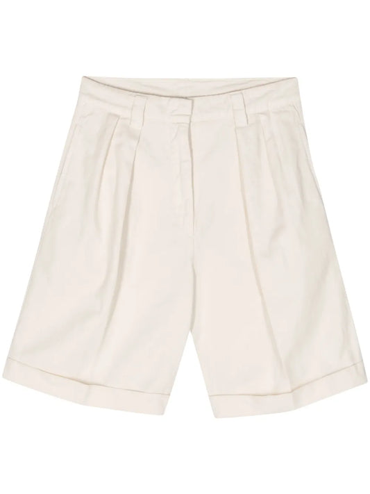 Pleated Chino Shorts