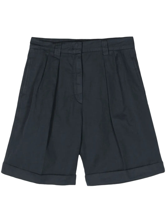 Pleated Chino Shorts