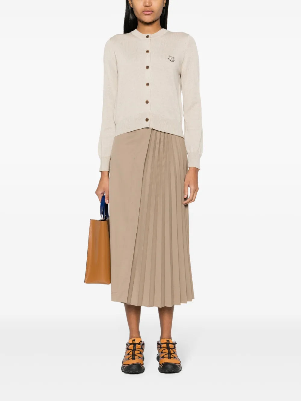 Bold Fox Head Wool Cardigan