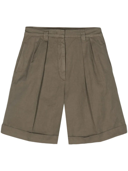 Pleated Chino Shorts