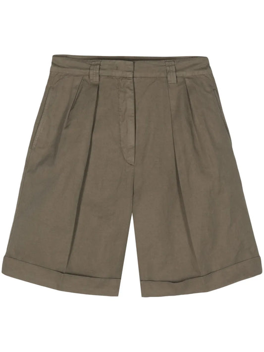 Pleated Chino Shorts