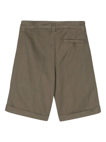 Pleated Chino Shorts