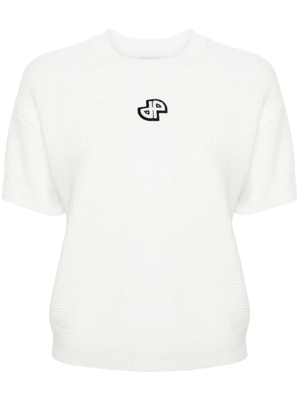 3D-Knit Short-Sleeved Jumper