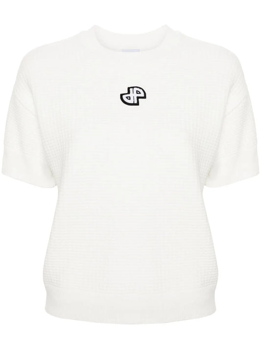 3D-Knit Short-Sleeved Jumper