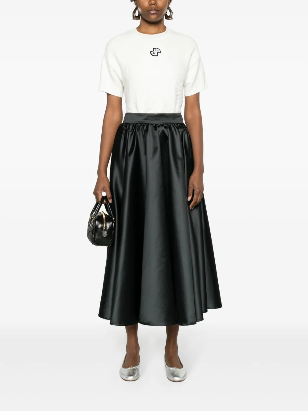 3D-Knit Short-Sleeved Jumper