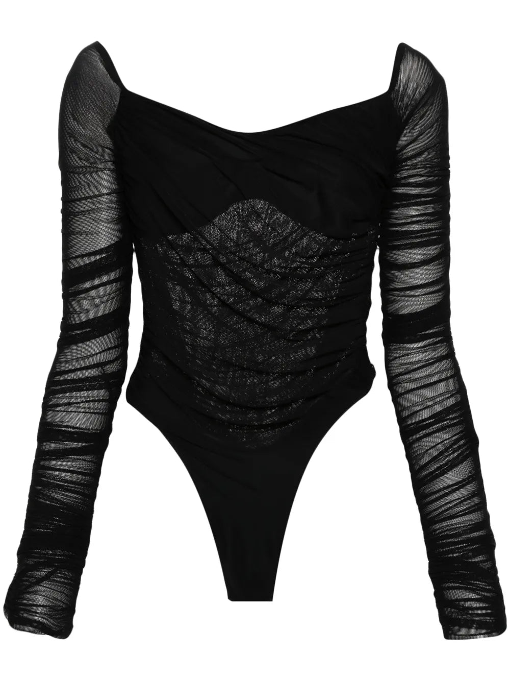 Off-Shoulder Ruched Bodysuit