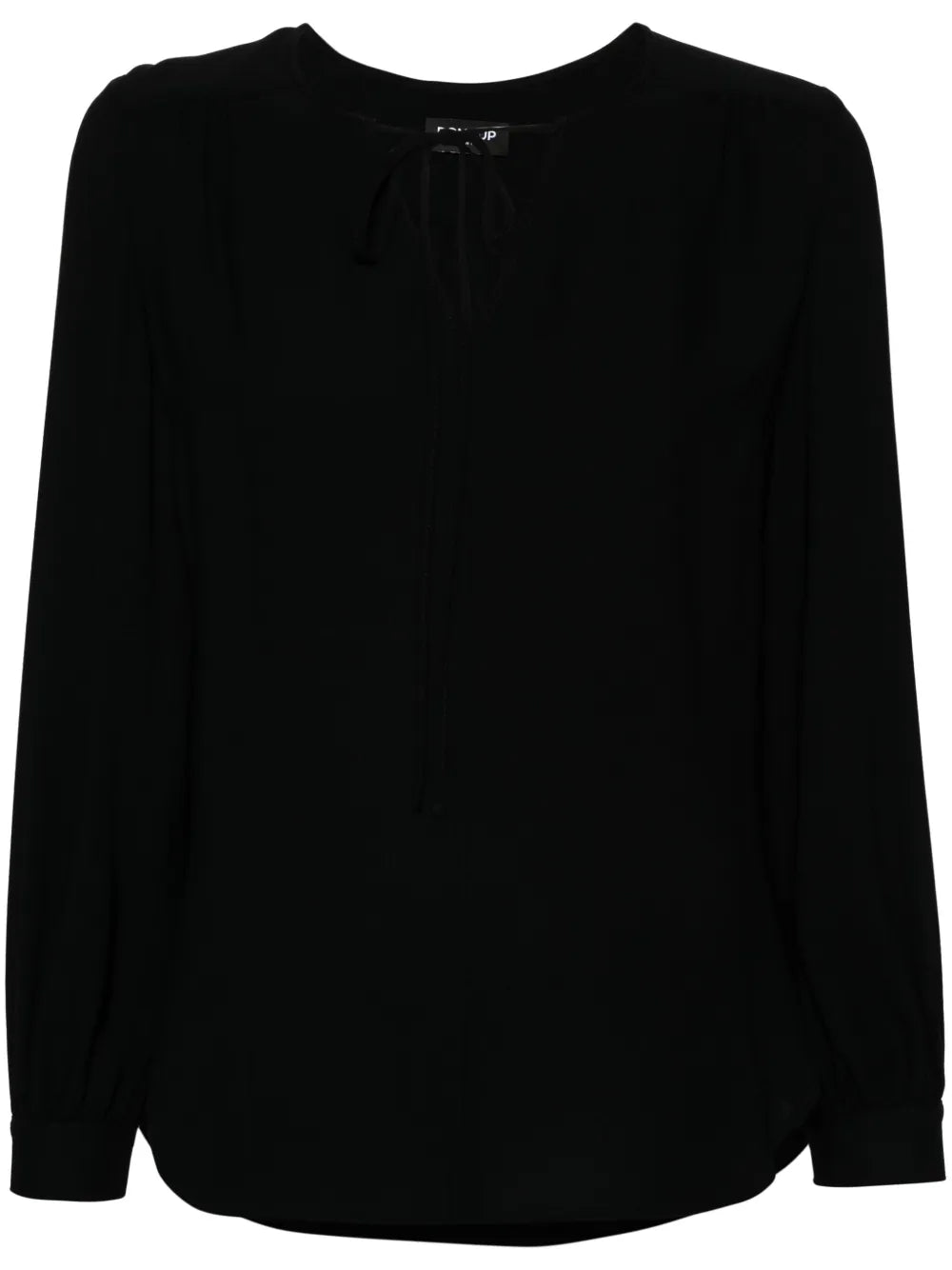 Tied-Neck Georgette Blouse