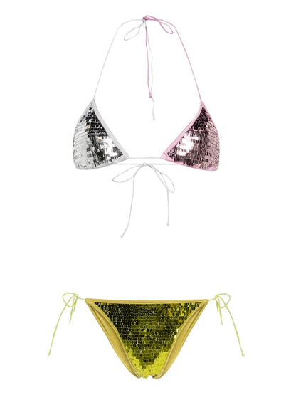 Sequinned Triangle Bikini