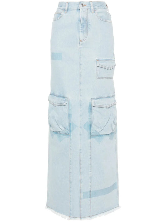 Cargo Denim Skirt