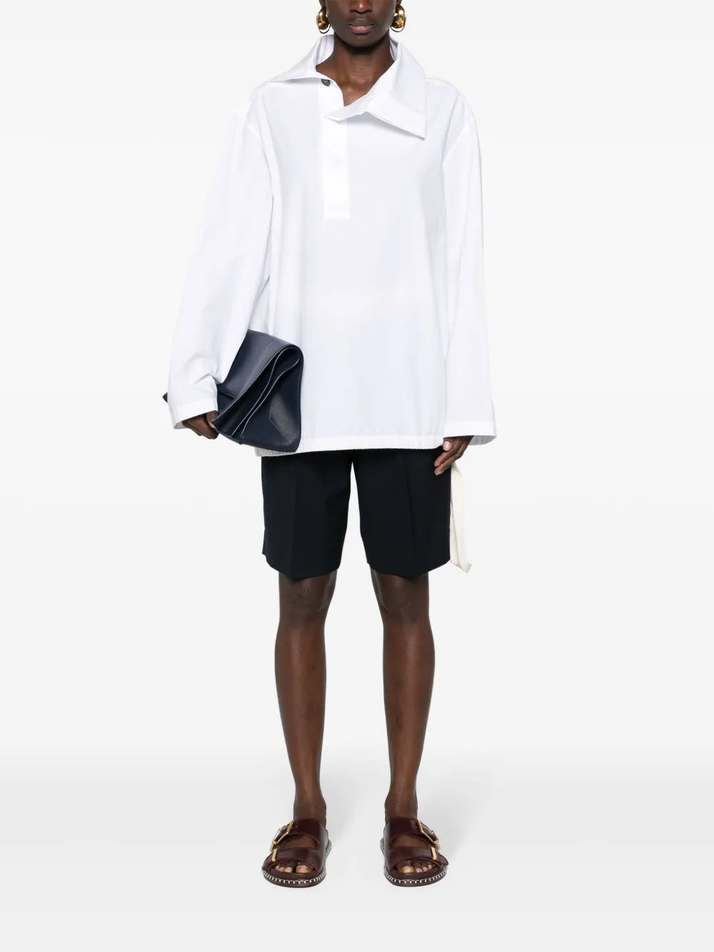 Asymmetric Cotton Shirt