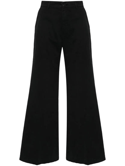 Mid -Rise Wide-Leg Trousers