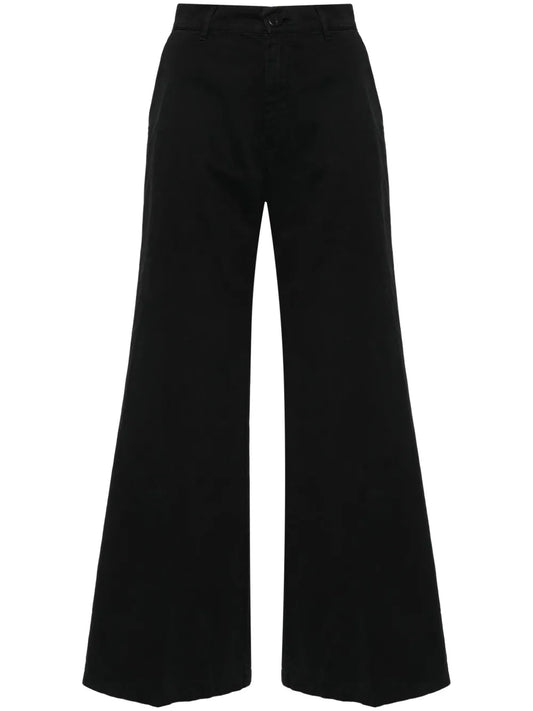 Mid -Rise Wide-Leg Trousers