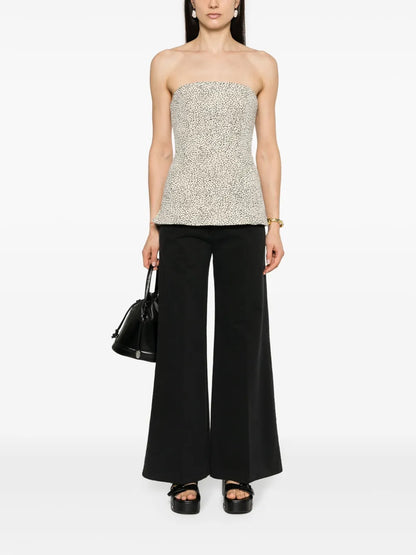 Mid -Rise Wide-Leg Trousers