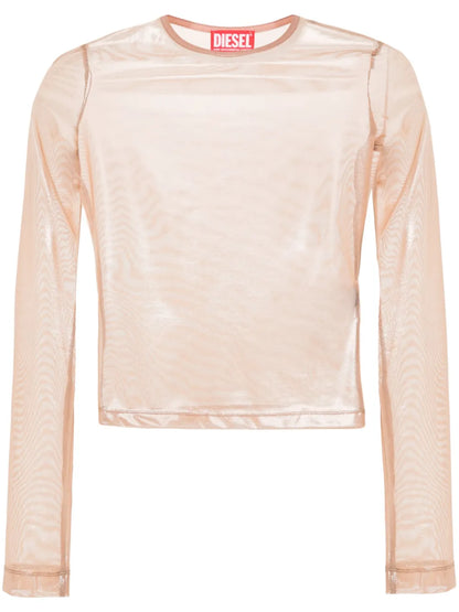 T-Clau-M1 Semi-Sheer Top