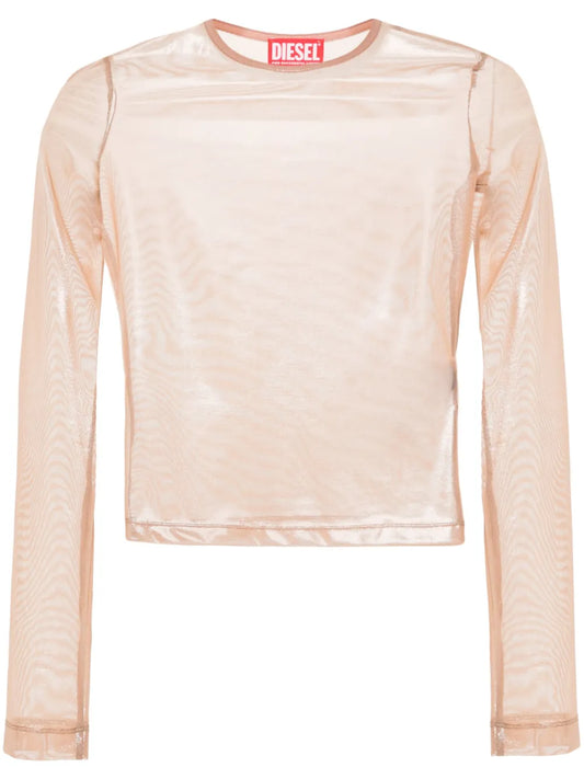 T-Clau-M1 Semi-Sheer Top