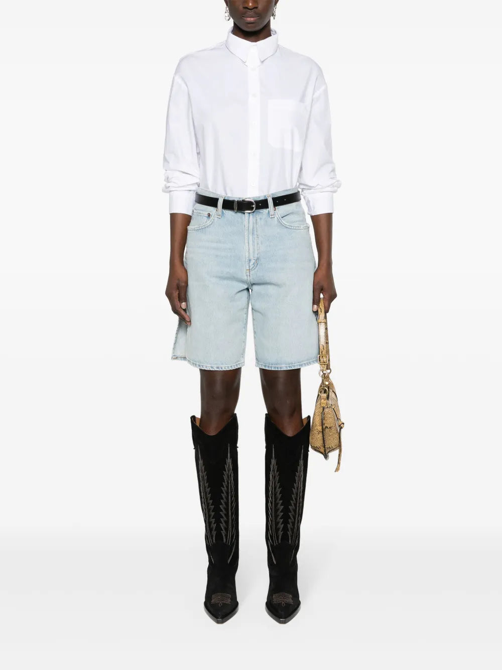 Vida High-Rise Denim Shorts