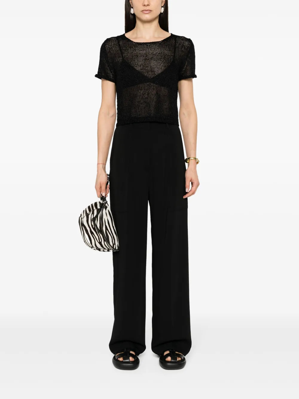 Cady Straight-Leg Trousers