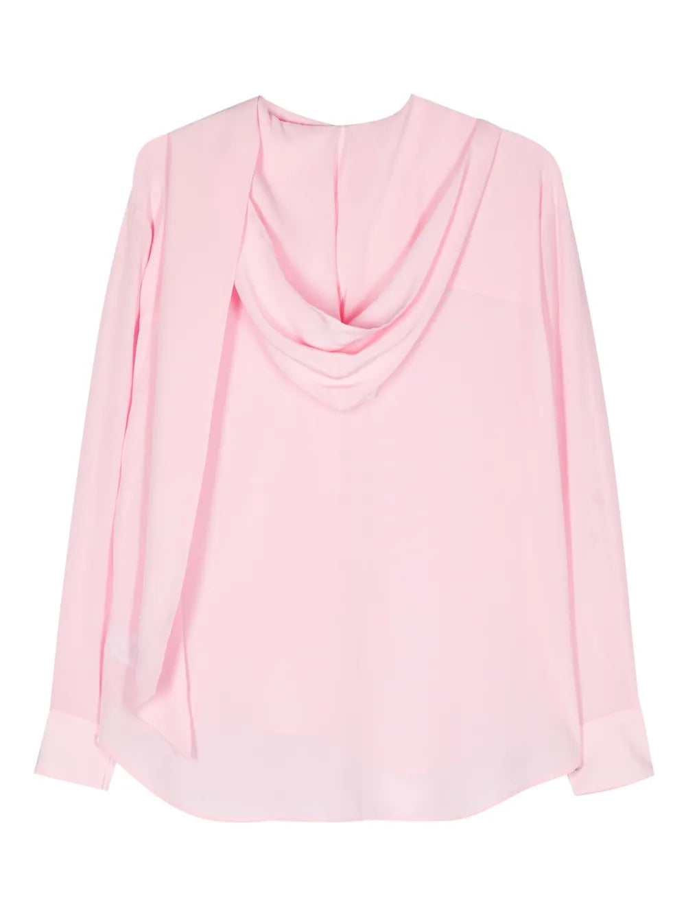 Silk Hooded Blouse