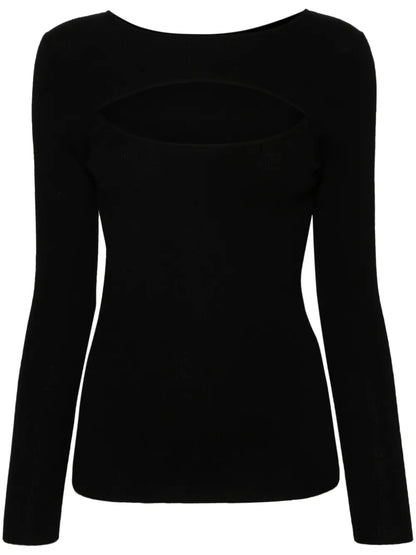 Cut-Out Ribbed Top