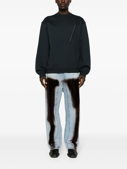 Pinched Logo Cotton Sweatshirt