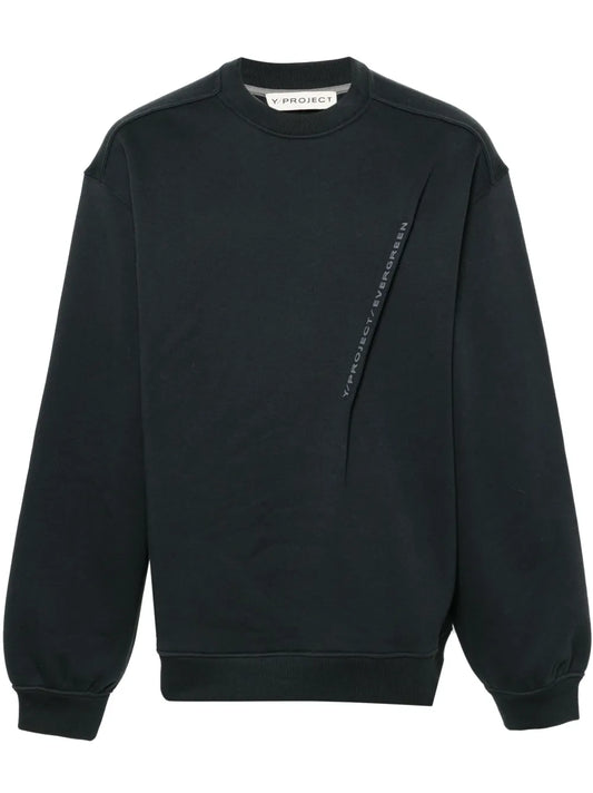 Pinched Logo Cotton Sweatshirt