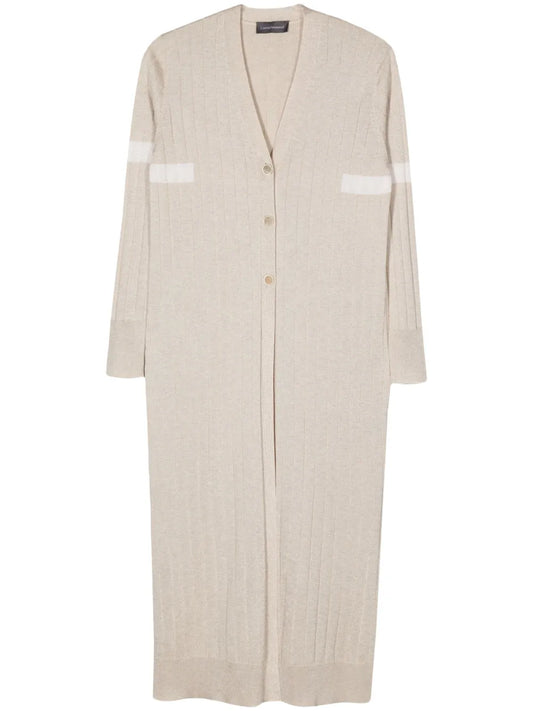 Long Ribbed Cardi Coat