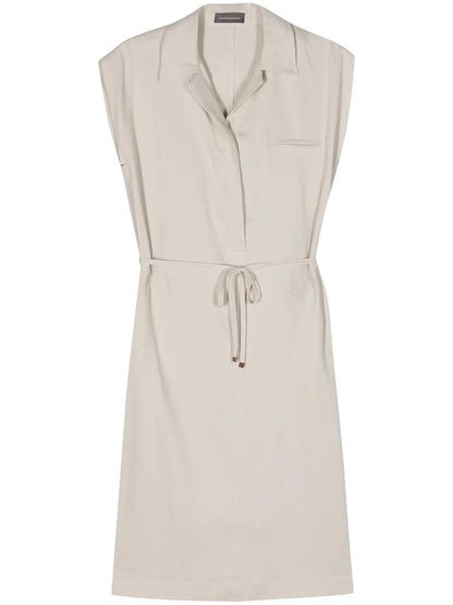 Belted Midi Shirt Dress