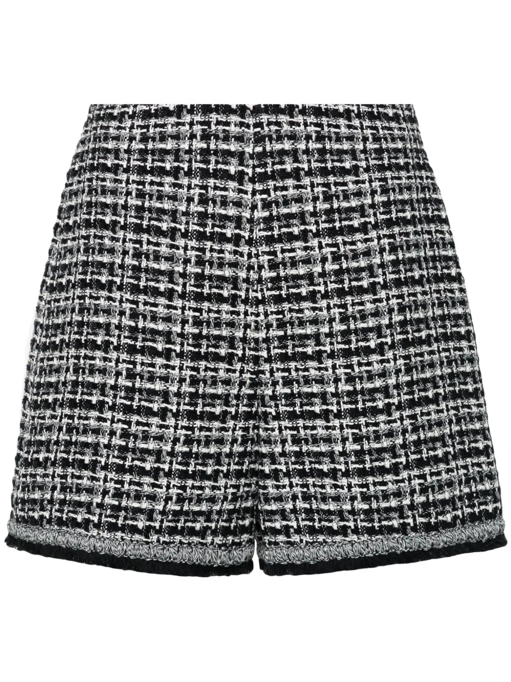 High-Waist Tweed Shorts