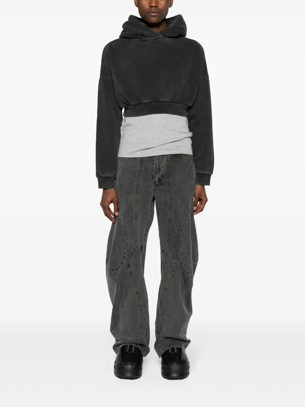 Heavy Cropped Hoodie