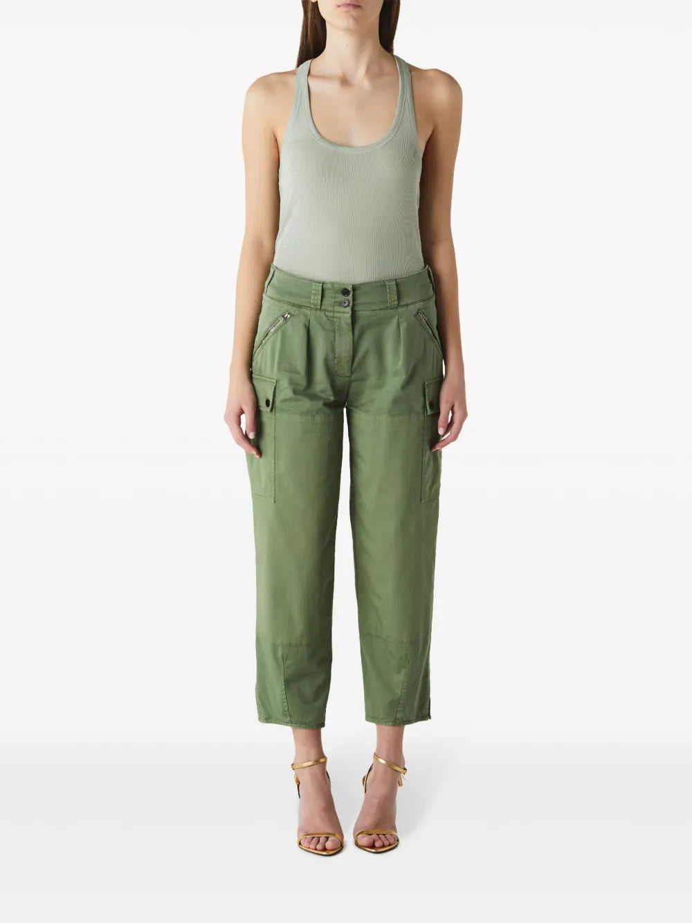 Cropped Cargo Pants