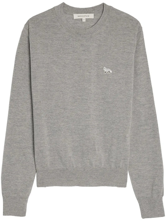W Baby Fox Patch Regular Jumper