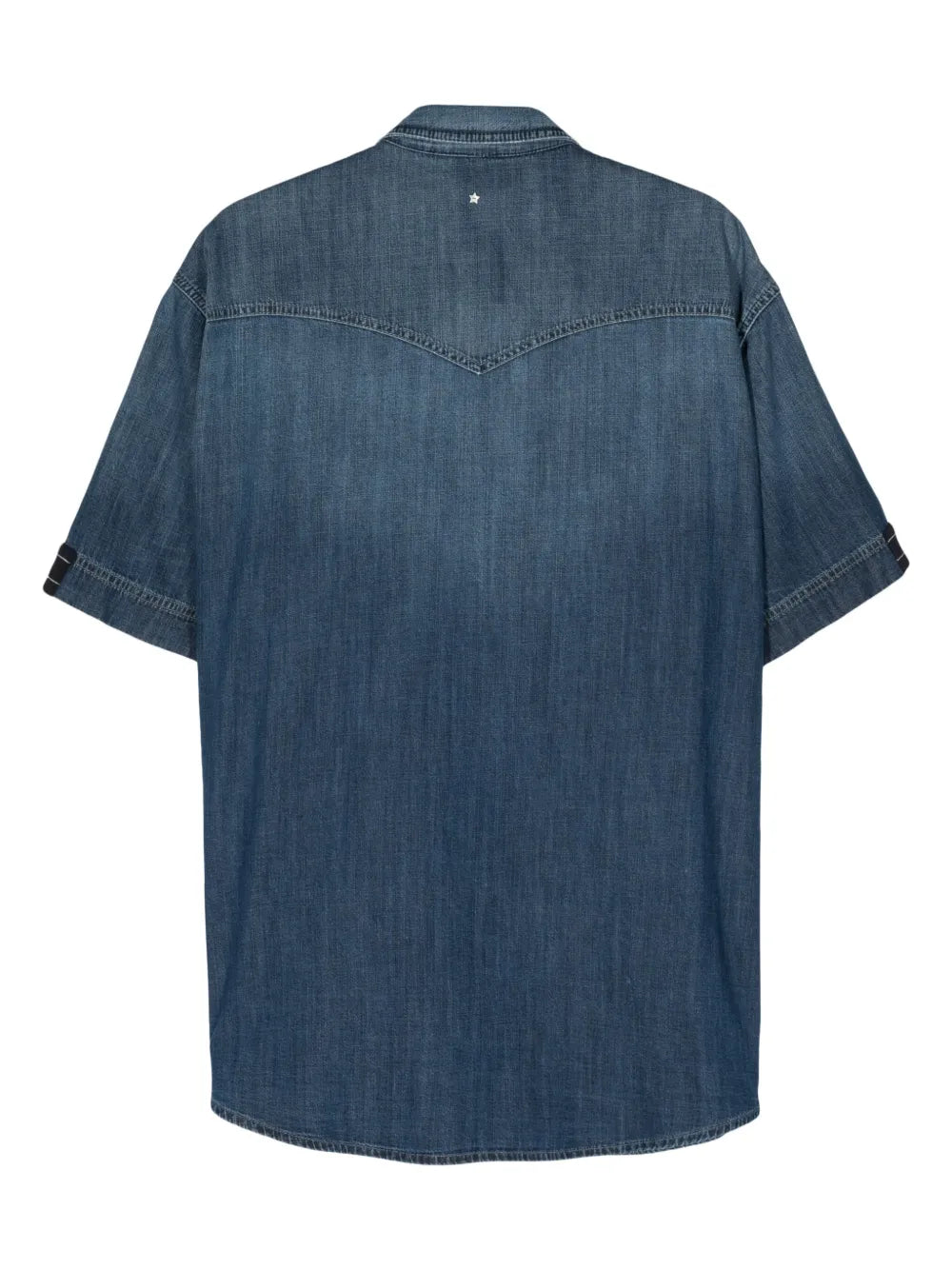 Short-Sleeve Denim Shirt