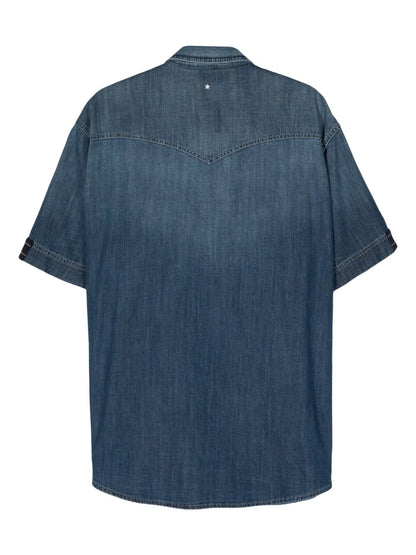 Short-Sleeve Denim Shirt