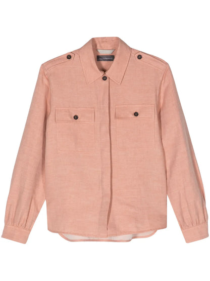 Classic-Collar Long-Sleeve Shirt