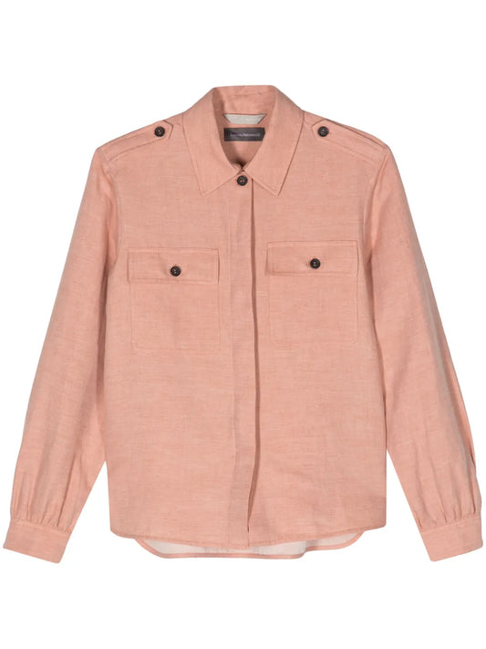 Classic-Collar Long-Sleeve Shirt