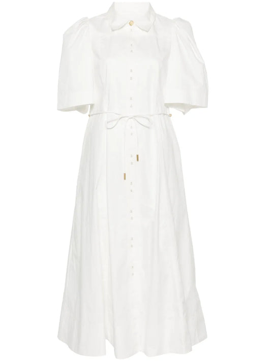 Pivotal Tie Midi Dress