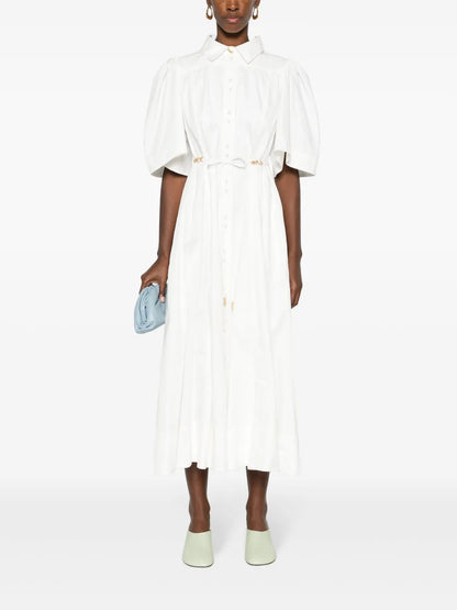 Pivotal Tie Midi Dress