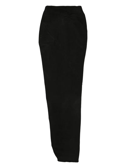 Edfu Asymmetric Denim Skirt
