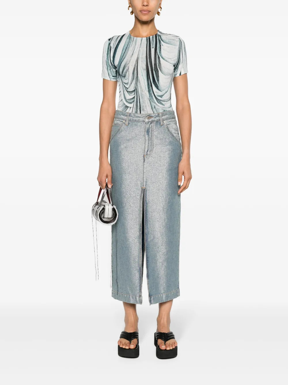 Erika Denim Midi Skirt