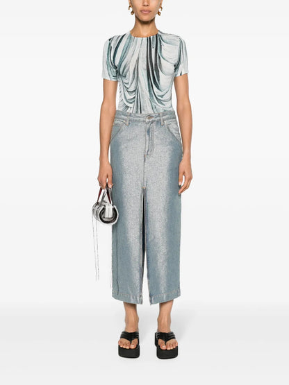 Erika Denim Midi Skirt