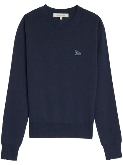 W Baby Fox Patch Regular Jumper