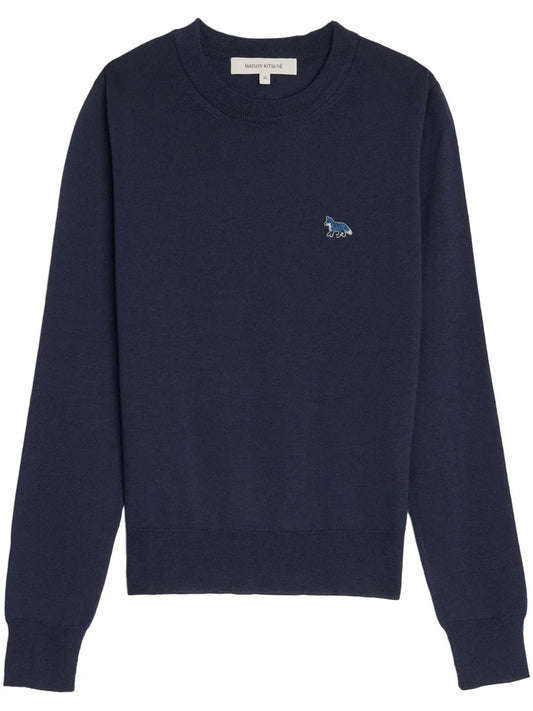 W Baby Fox Patch Regular Jumper