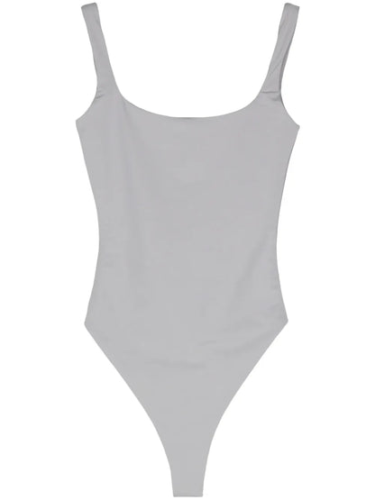 Square-Neck Sleeveless Bodysuit