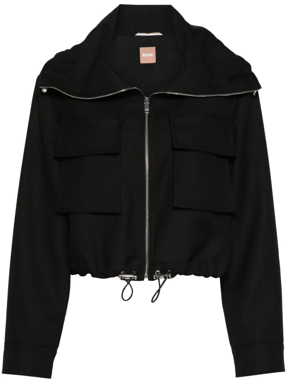 Logo-Plaque Cropped Jacket