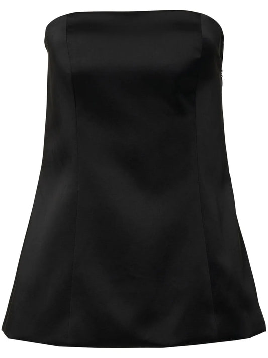 Satin Strapless Top