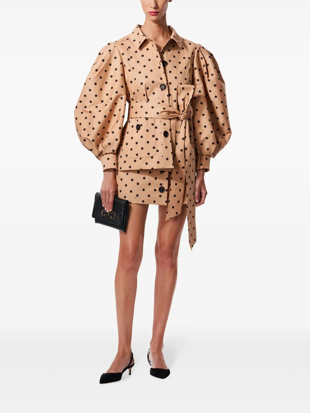 Puff-Sleeve Cotton Jacket