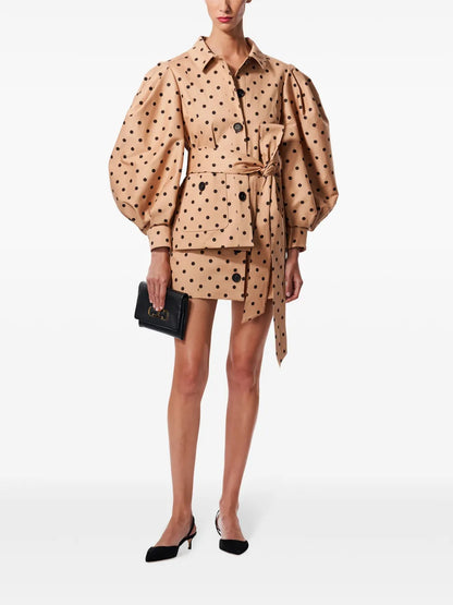 Puff-Sleeve Cotton Jacket